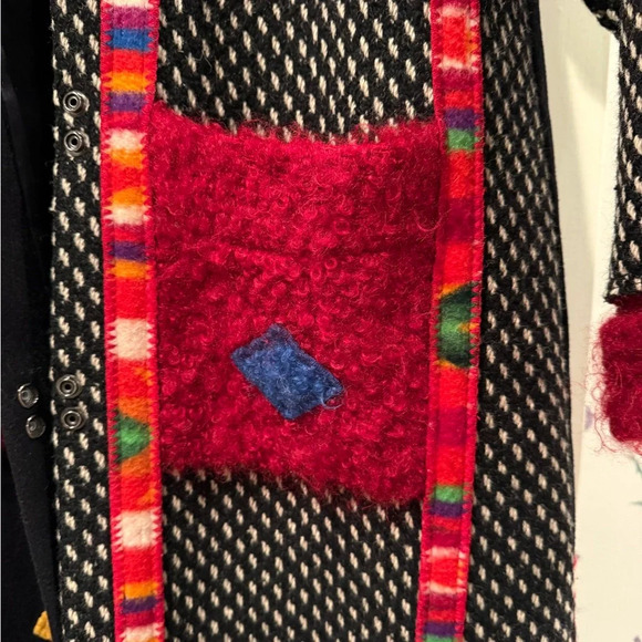 Coloratura Long Wool & Mohair Winter Coat in Size Medium/Large - Picture 3 of 6